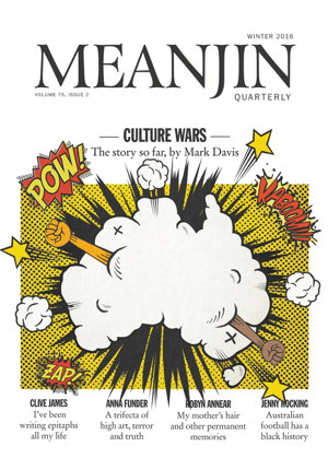 Cover art for Meanjin Vol 75, No 2
