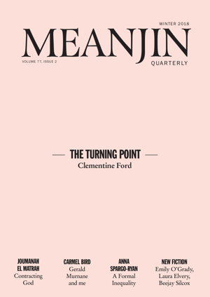 Cover art for Meanjin Vol 77 No 2