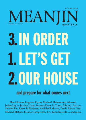 Cover art for Meanjin Vol 82, No 1