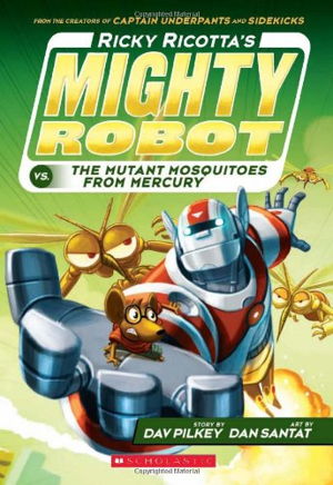 Cover art for Ricky Ricotta's Mighty Robot vs the Mutant Mosquitos from Mercury Book 2