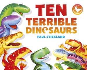 Cover art for Ten Terrible Dinosaurs