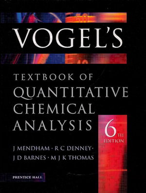 Cover art for Vogel's Quantitative Chemical Analysis