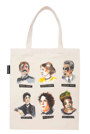 Cover art for Punk Rock Authors Tote Bag