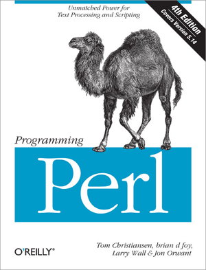 Cover art for Programming Perl