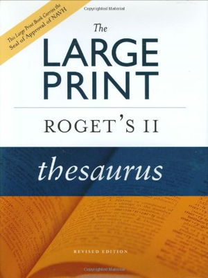 Cover art for Large Print Roget's II Thesaurus