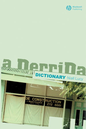 Cover art for A Derrida Dictionary