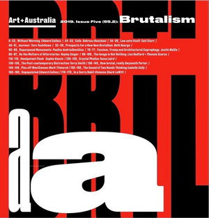 Cover art for Art + Australia Issue Five (55. 2): Brutalism