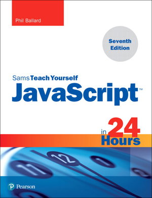 Cover art for JavaScript in 24 Hours, Sams Teach Yourself