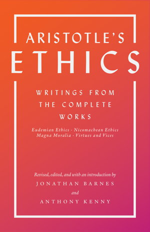 Cover art for Aristotle's Ethics Writings from the Complete Works