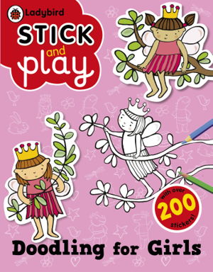 Cover art for Doodling for Girls: Ladybird Stick and Play Activity Book