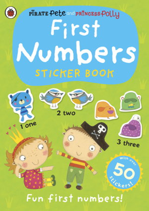 Cover art for First Numbers: A Pirate Pete and Princess Polly sticker activity book