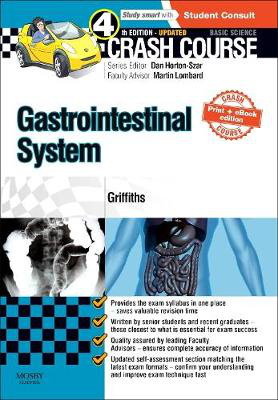 Cover art for Crash Course Gastrointestinal System Updated Print + eBook edition