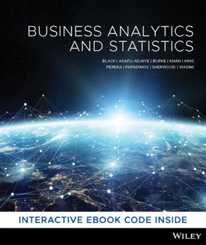 Cover art for Business Analytics and Statistics, 1st Edition