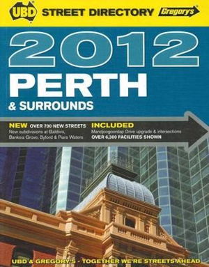 Cover art for UBD Gregory's Perth Street Directory 2012