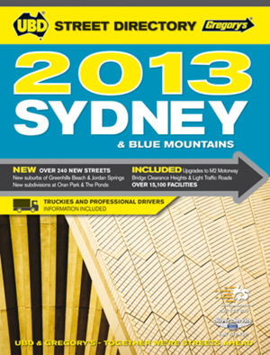 Cover art for UBD Gregory's Sydney Street Directory 2013 48th edition