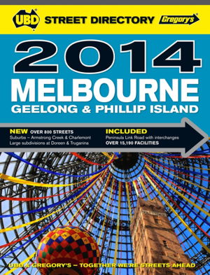 Cover art for UBD Gregory's Melbourne Street Directory 2014