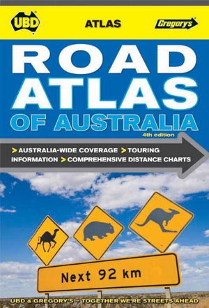 Cover art for UBD Gregorys Road Atlas of Australia 4th edition