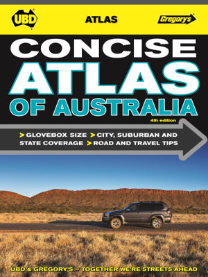 Cover art for UBD Gregorys Concise Motoring Atlas of Australia