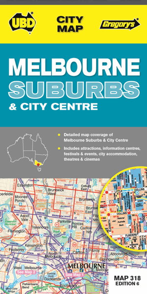 Cover art for Melbourne Suburbs and City Map 318 6th