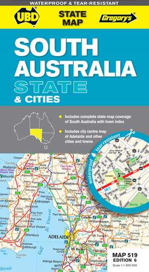 Cover art for South Australia State and Cities Map 519