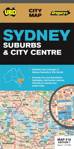 Cover art for Sydney Suburbs and City Map 218