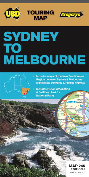Cover art for Sydney to Melbourne Map 245 5th ed