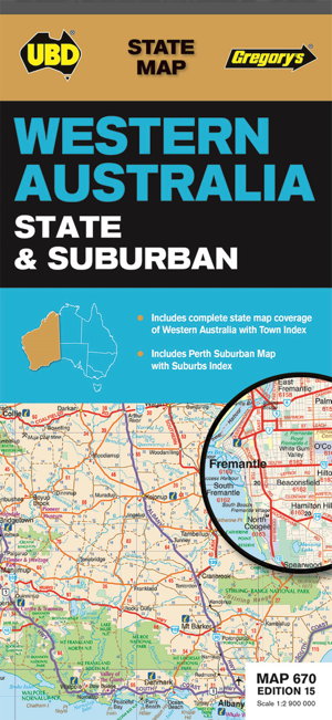Cover art for Western Australia State and Suburban Map 670 15th