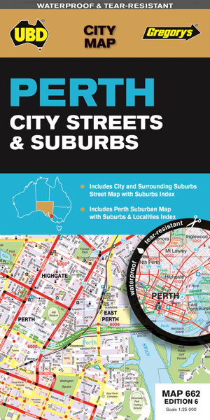 Cover art for Perth City Streets Suburbs Map 662 6th