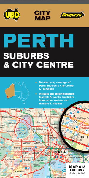 Cover art for Perth City & Suburbs Map 618