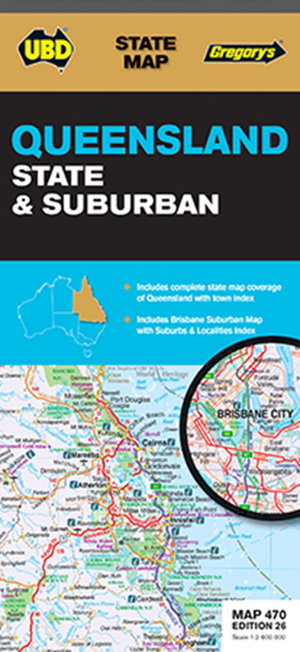 Cover art for Queensland State & Suburban Map