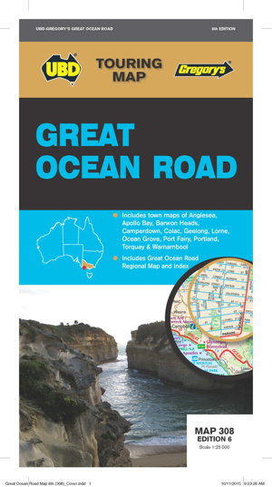 Cover art for Great Ocean Road Map 308 6th