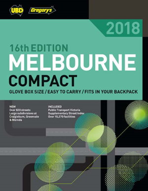 Cover art for Melbourne Compact Street Directory 2018 16th