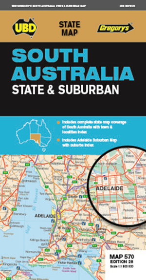 Cover art for South Australia State & Suburban Map 570 28th