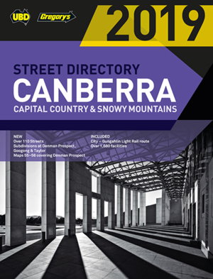 Cover art for Canberra Capital Country & Snowy Mountains Street Directory 2019 23rd