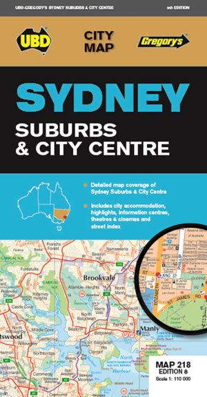 Cover art for Sydney Suburbs & City Centre Map 218 9th