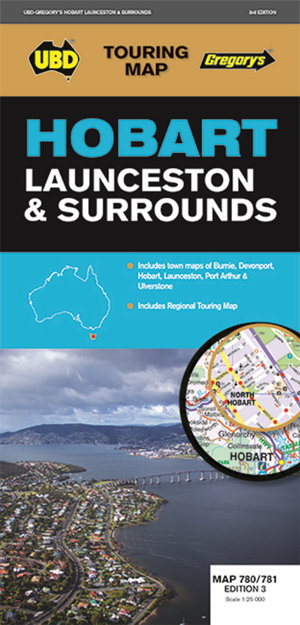 Cover art for Hobart Launceston & Surrounds Map 780-781 3rd