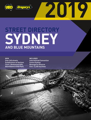 Cover art for Sydney & Blue Mountains Street Directory 2019 55th