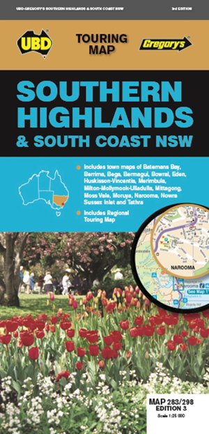 Cover art for Southern Highlands & South Coast NSW Map 283 298 3rd ed