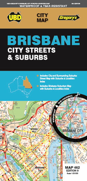 Cover art for Brisbane City Streets & Suburbs Map