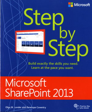 Cover art for Microsoft SharePoint 2013 Step by Step