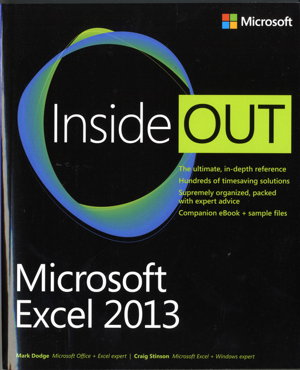 Cover art for Microsoft Excel 2013 Inside Out
