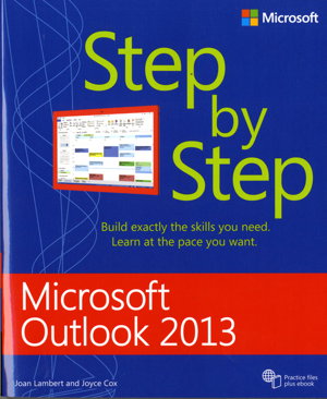 Cover art for Microsoft Outlook 2013 Step by Step