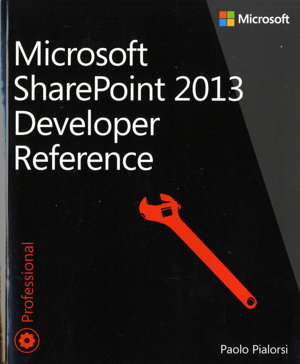 Cover art for Microsoft SharePoint 2013 Developer Reference