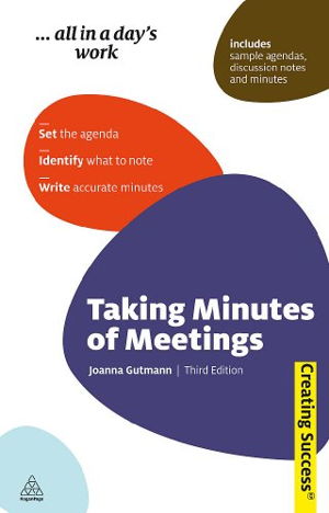 Cover art for Taking Minutes of Meetings