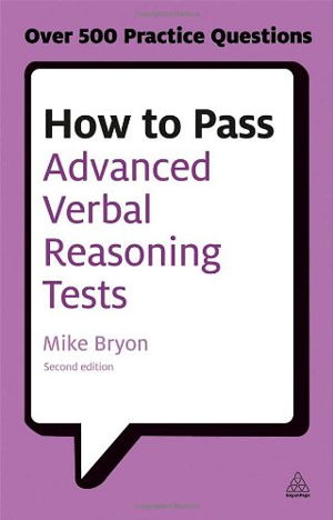 Cover art for How to Pass Advanced Verbal Reasoning Tests