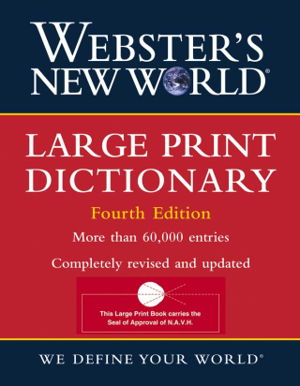 Cover art for Webster's New World Large Print Dictionary