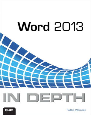 Cover art for Word 2013 In Depth