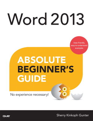 Cover art for Word 2013 Absolute Beginner's Guide