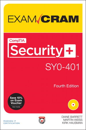 Cover art for Comptia Security+ SY0-401 Authorized Exam Cram