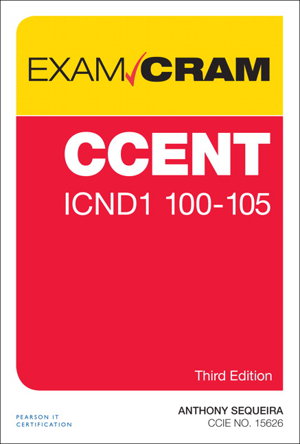 Cover art for CCENT ICND1 100-105 Exam Cram